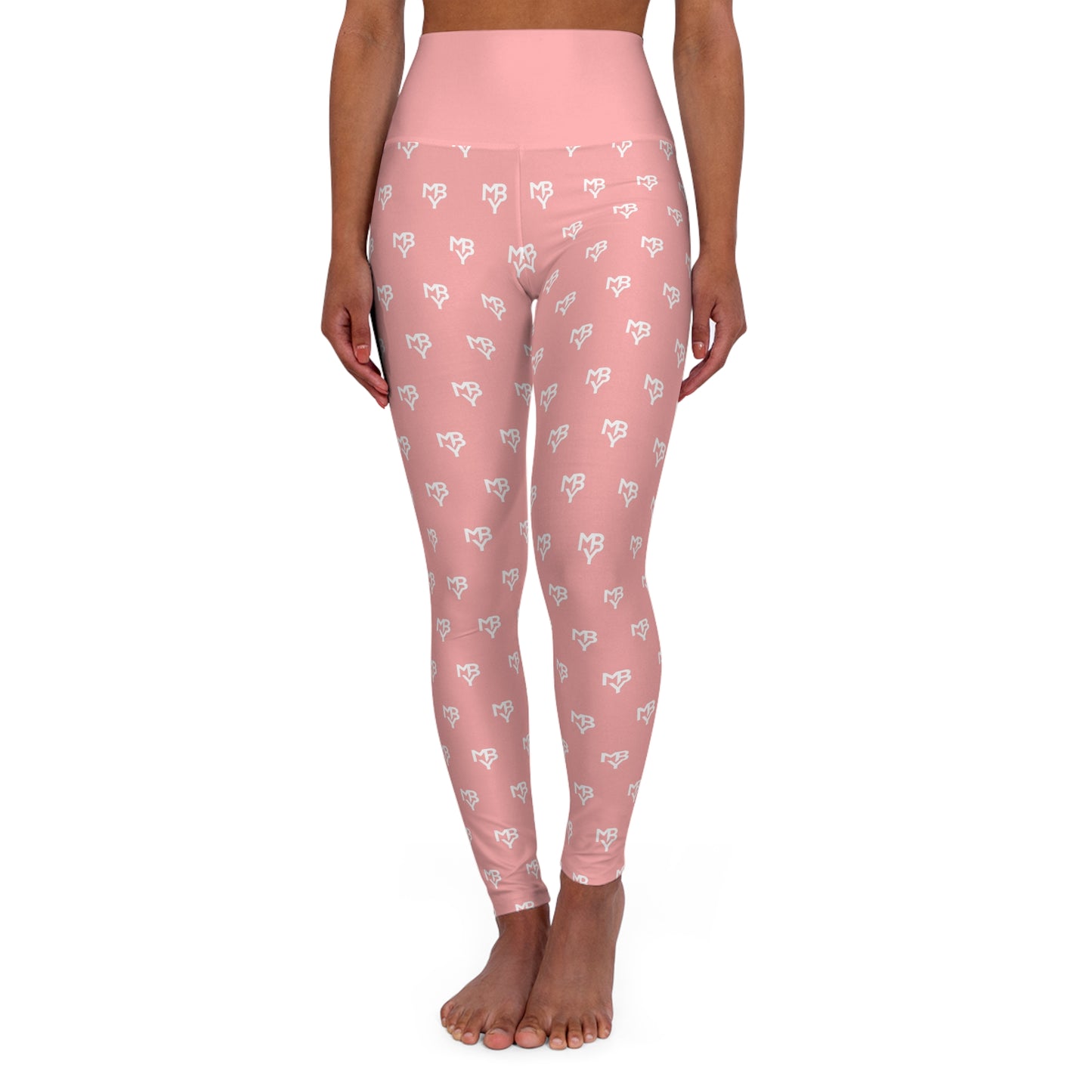 Sunset tones meet total freedom. With a clean white all-over logo pattern, this design blends soft beauty with daily strength. These leggings support your journey — whether you're pushing limits or reclaiming your pace.