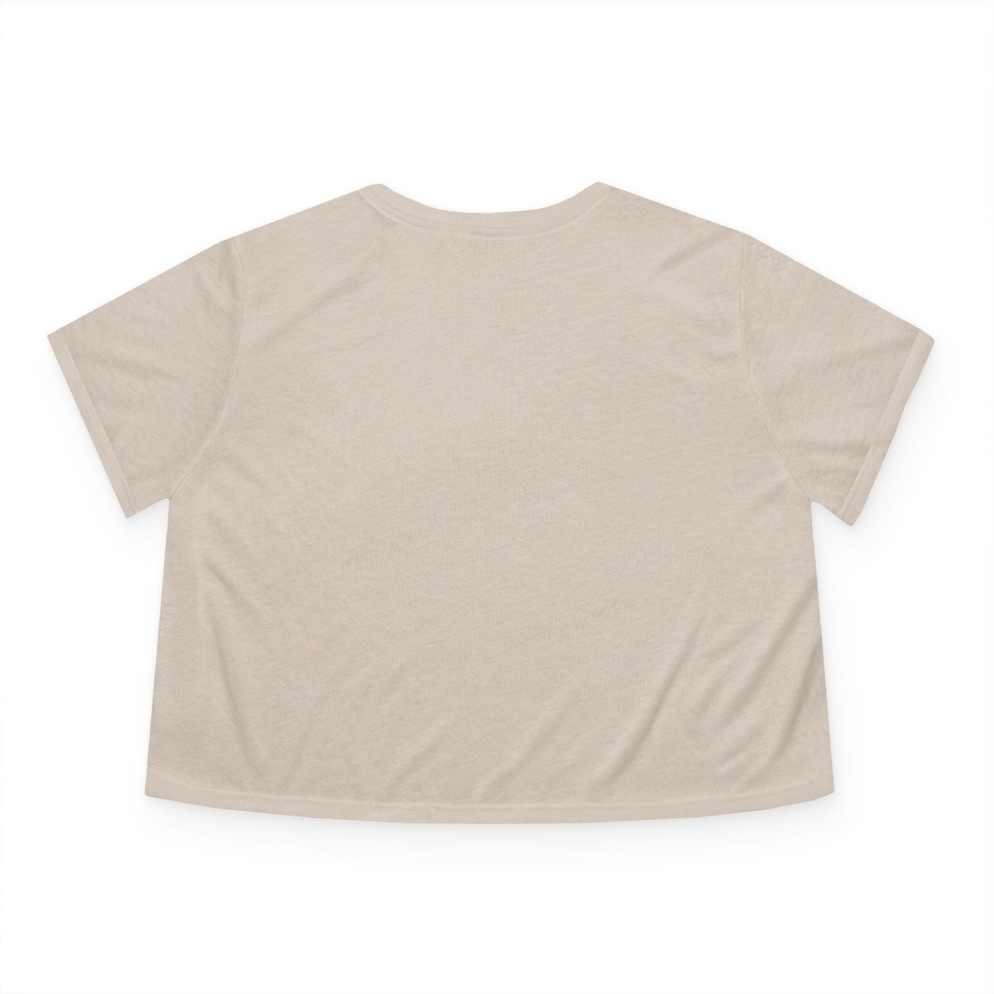 Women's Flowy Cropped Tee - Casual Summer Top, Beachwear, Graphic Tee, Relaxed Fit Shirt, Everyday Style
