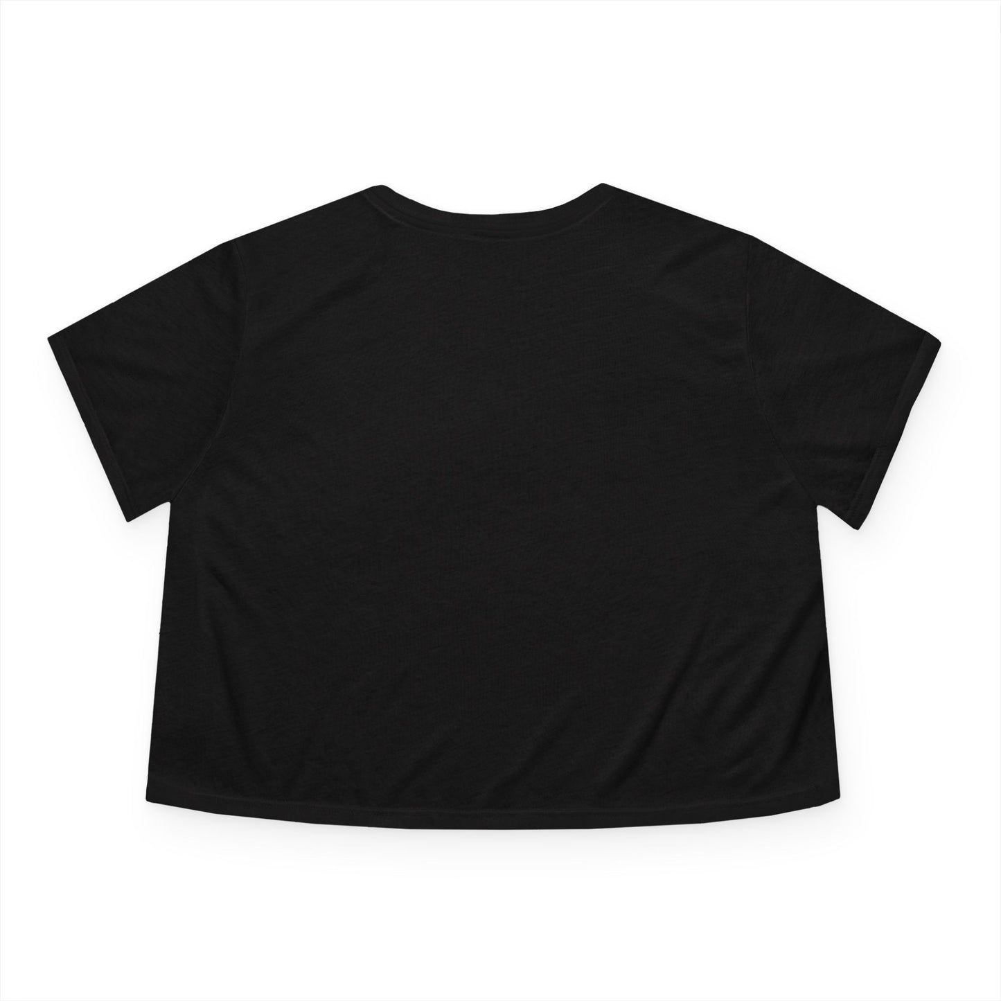 Women's Flowy Cropped Tee - Casual Summer Top, Beachwear, Graphic Tee, Relaxed Fit Shirt, Everyday Style