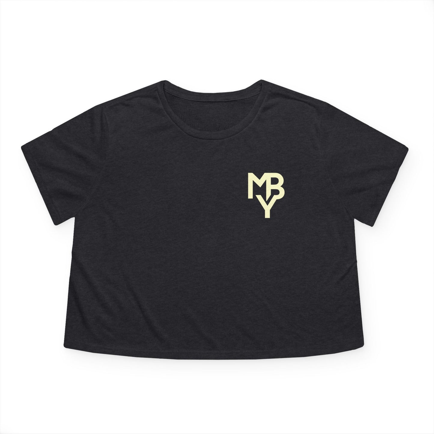 Women's Flowy Cropped Tee - Casual Summer Top, Beachwear, Graphic Tee, Relaxed Fit Shirt, Everyday Style