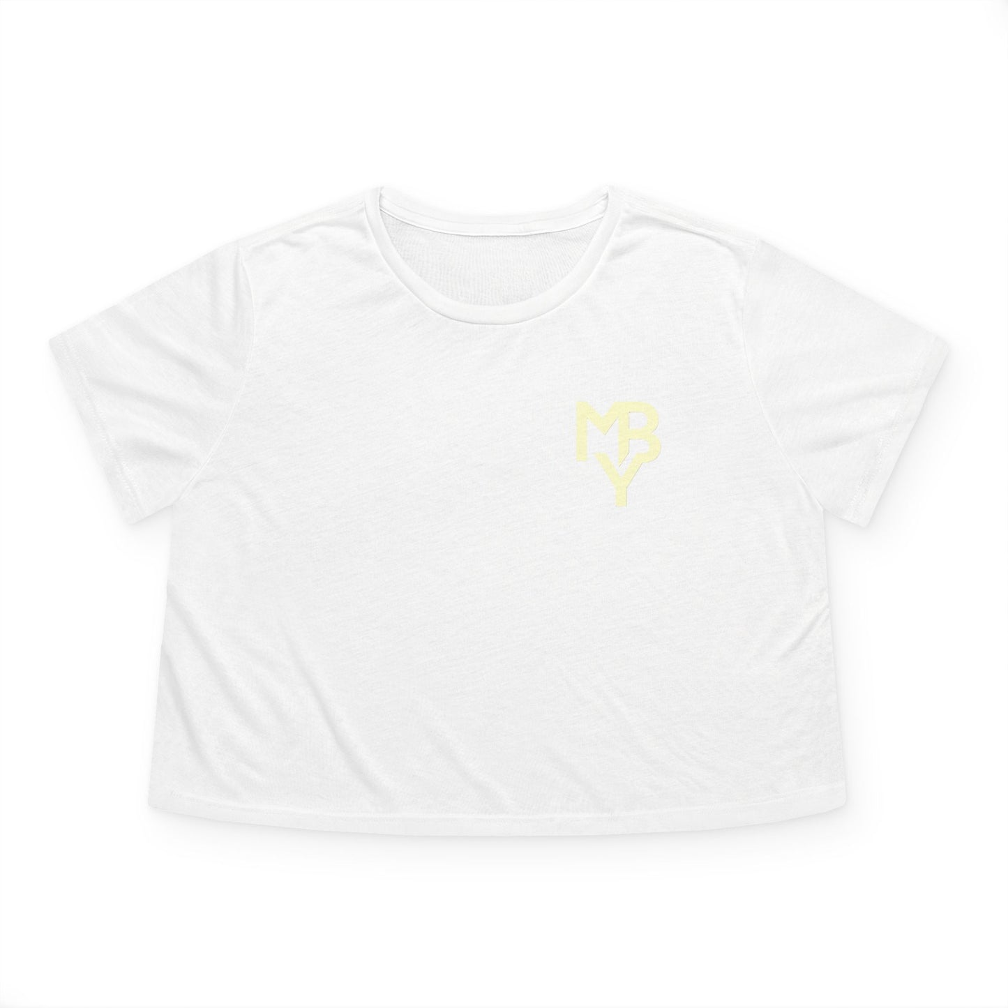 Women's Flowy Cropped Tee - Casual Summer Top, Beachwear, Graphic Tee, Relaxed Fit Shirt, Everyday Style