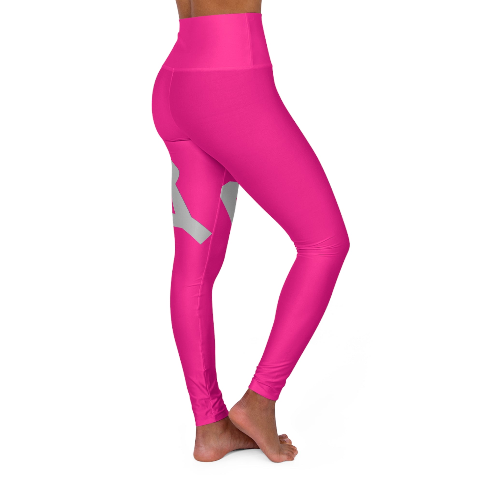 Make an entrance in bold hot pink and chrome silver. These leggings don’t whisper — they announce your energy. Built to move fast and shine bright, this fit says: you're electric, you're unapologetic, you're Made By You.