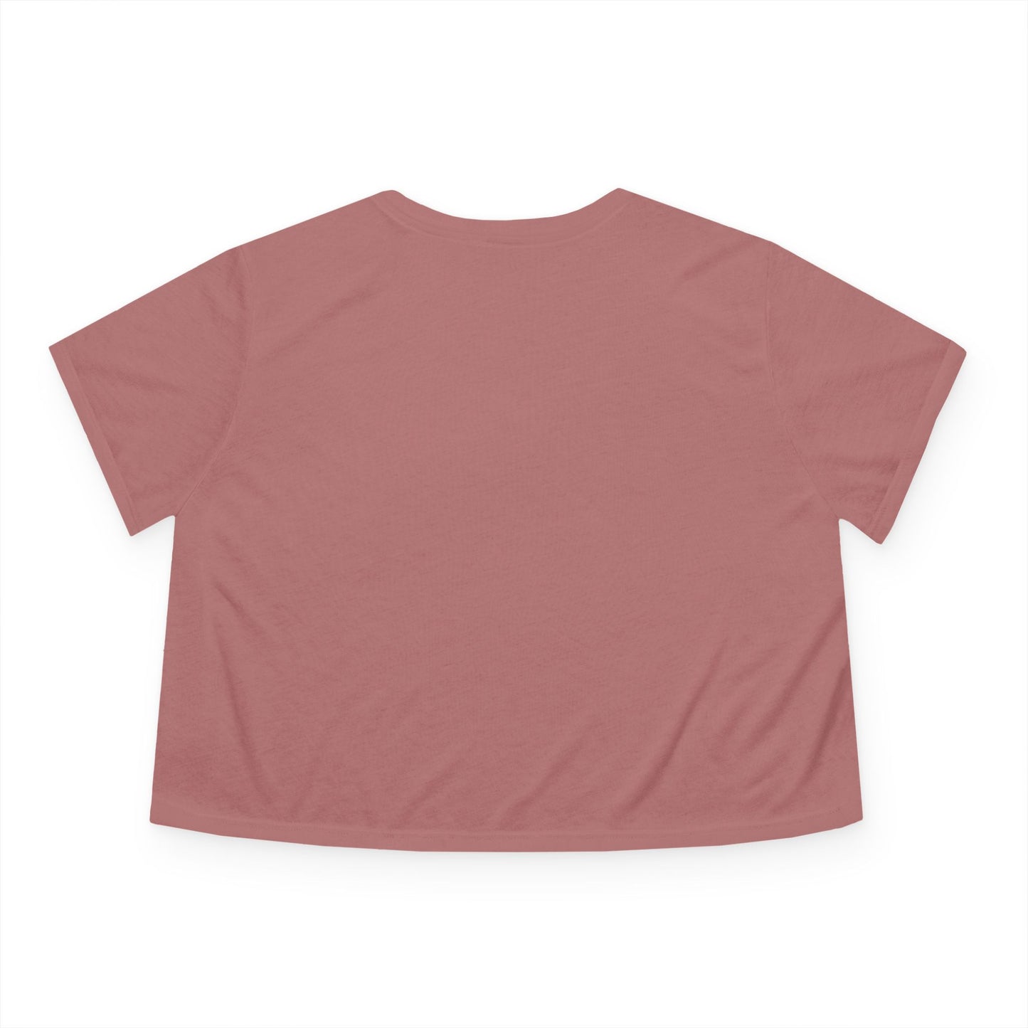 Women's Flowy Cropped Tee - Casual Summer Top, Beachwear, Graphic Tee, Relaxed Fit Shirt, Everyday Style