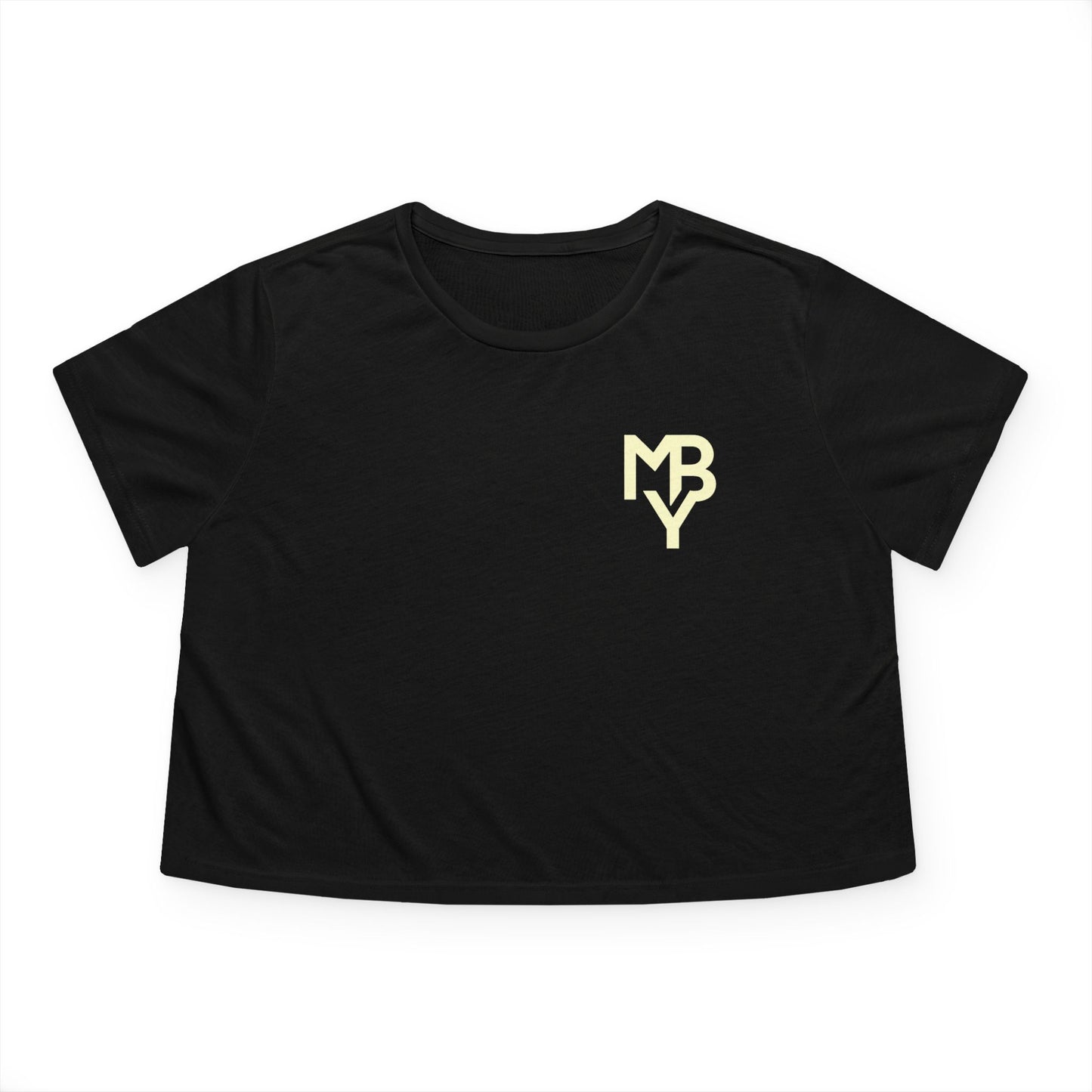 Women's Flowy Cropped Tee - Casual Summer Top, Beachwear, Graphic Tee, Relaxed Fit Shirt, Everyday Style