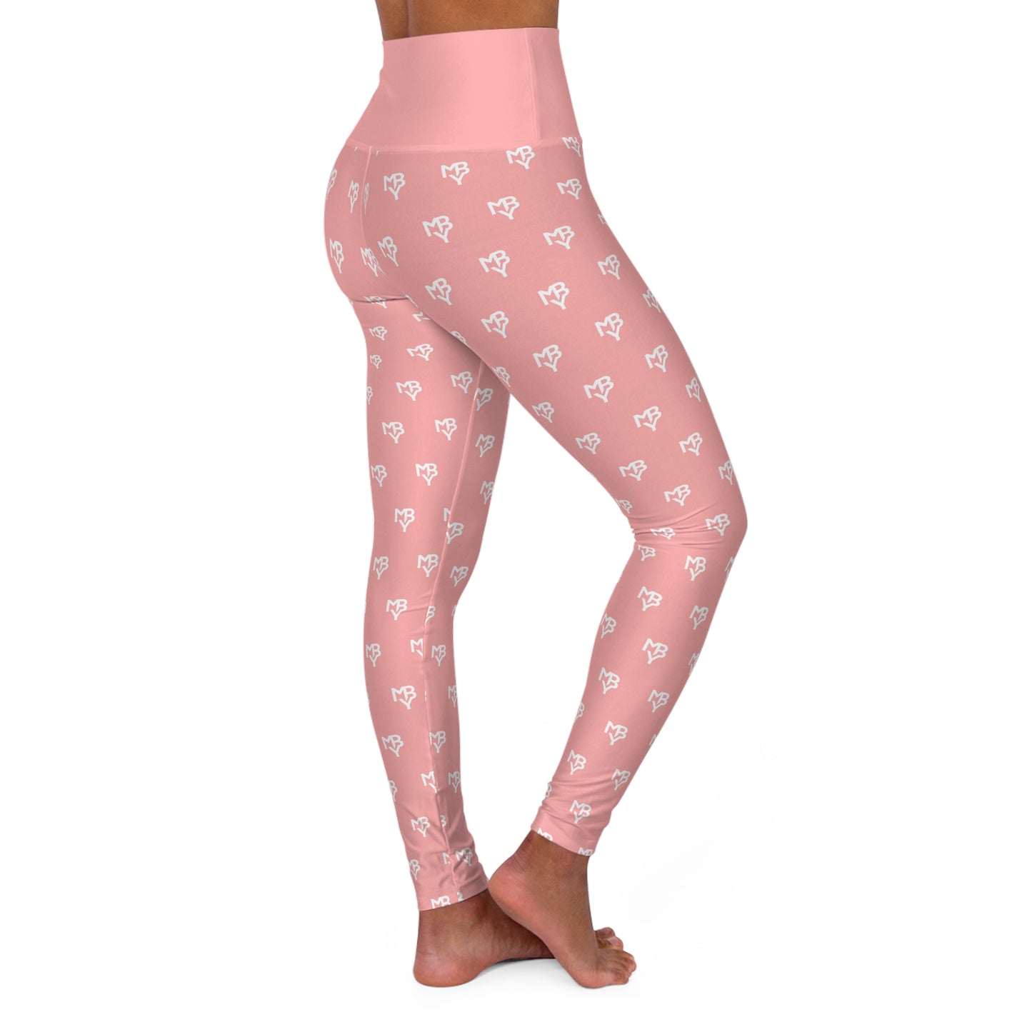 Sunset tones meet total freedom. With a clean white all-over logo pattern, this design blends soft beauty with daily strength. These leggings support your journey — whether you're pushing limits or reclaiming your pace.