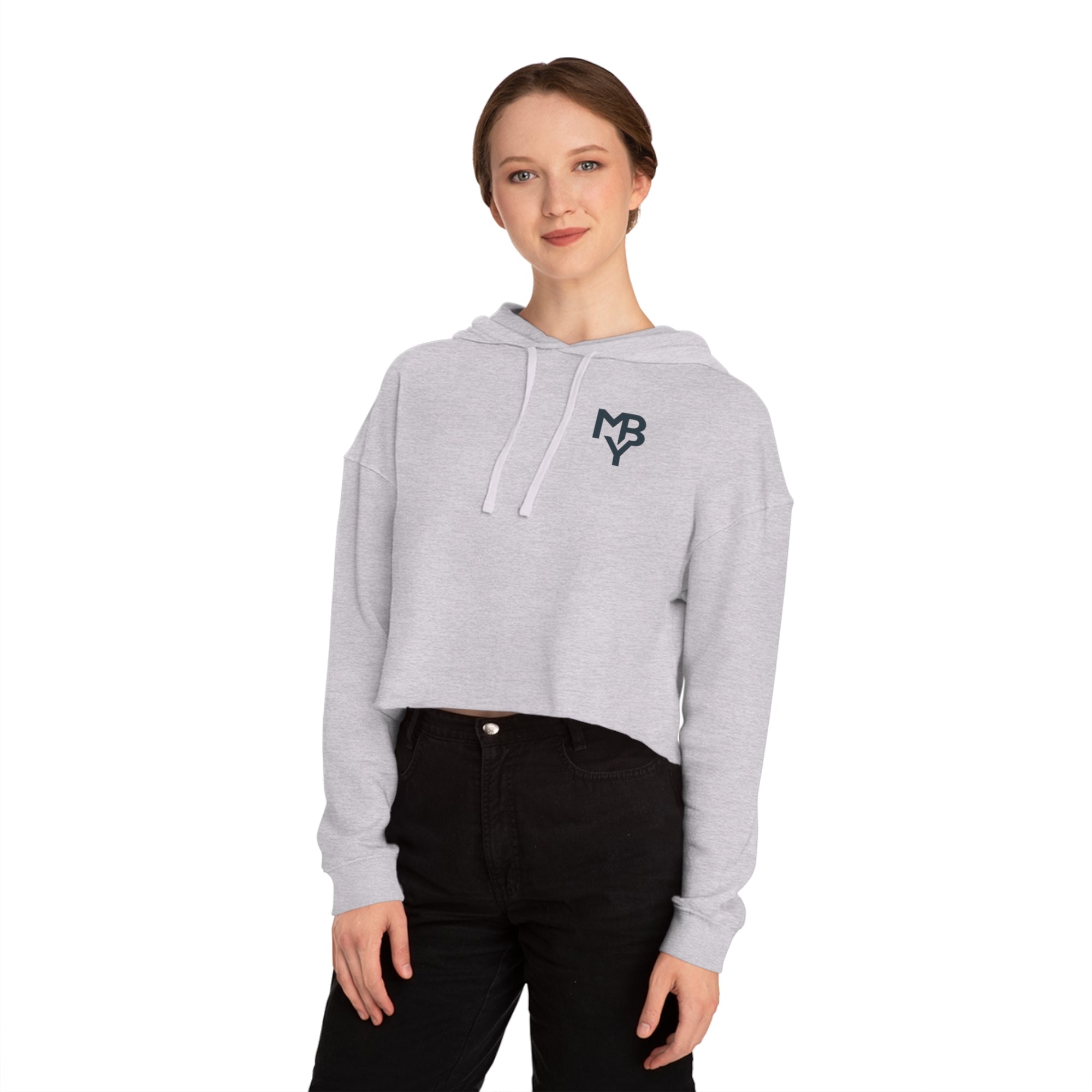 Chic Cropped Hoodie for Women, Perfect for Casual Outings, Cozy Layering, Everyday Style and Gift for Fashion Lovers
