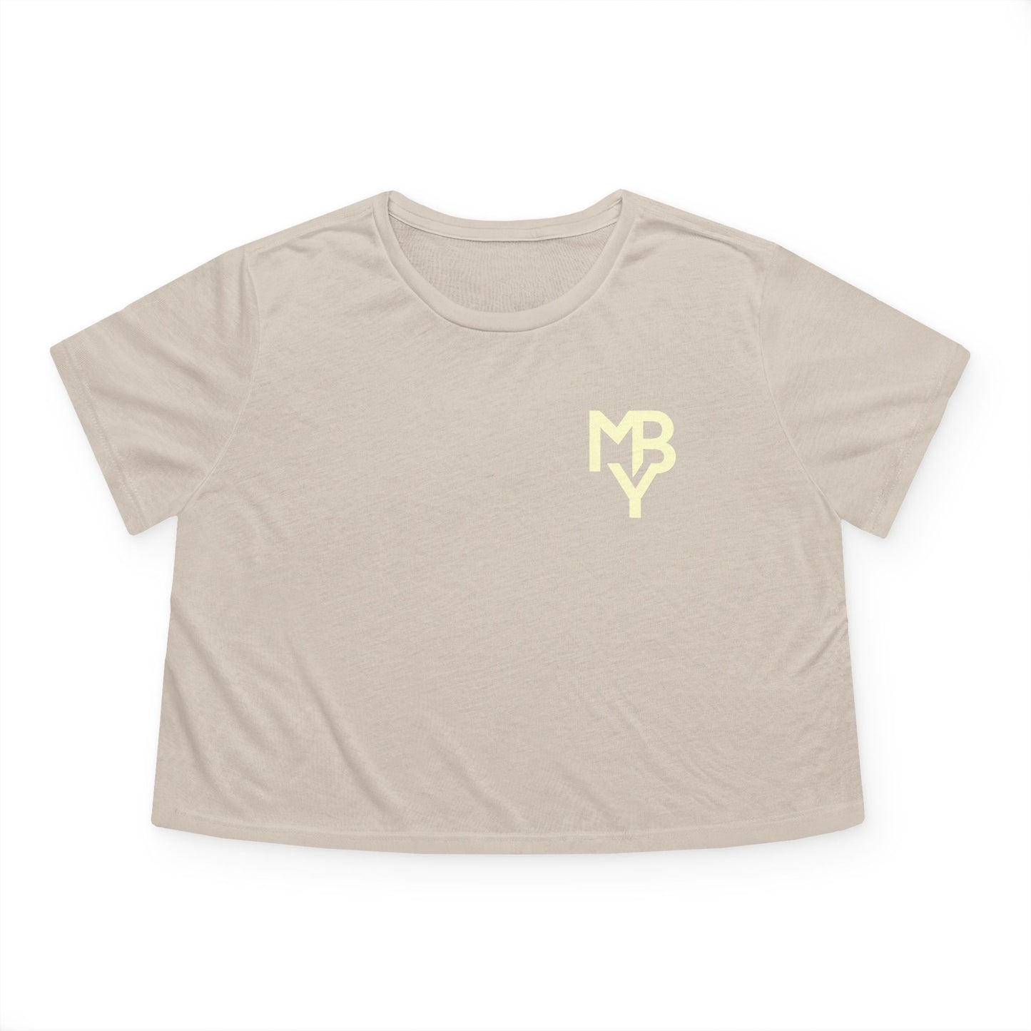 Women's Flowy Cropped Tee - Casual Summer Top, Beachwear, Graphic Tee, Relaxed Fit Shirt, Everyday Style