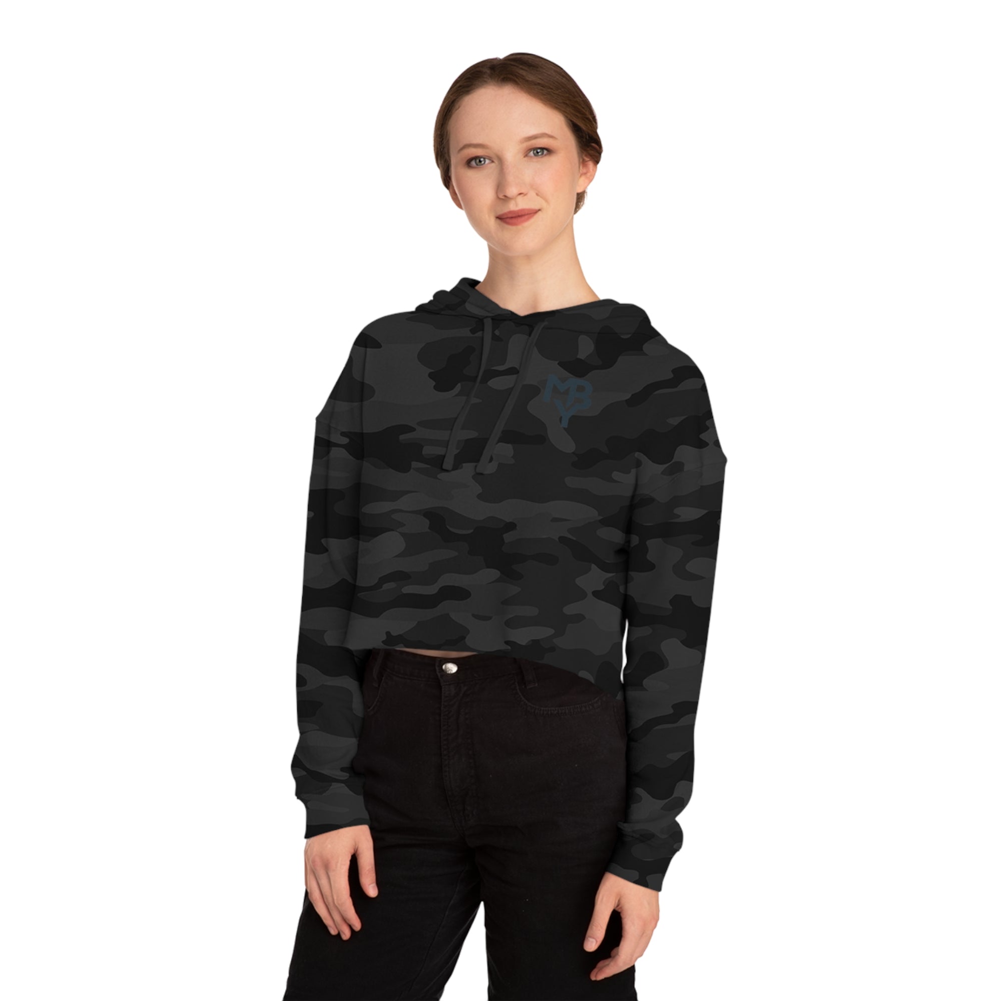 Chic Cropped Hoodie for Women, Perfect for Casual Outings, Cozy Layering, Everyday Style and Gift for Fashion Lovers