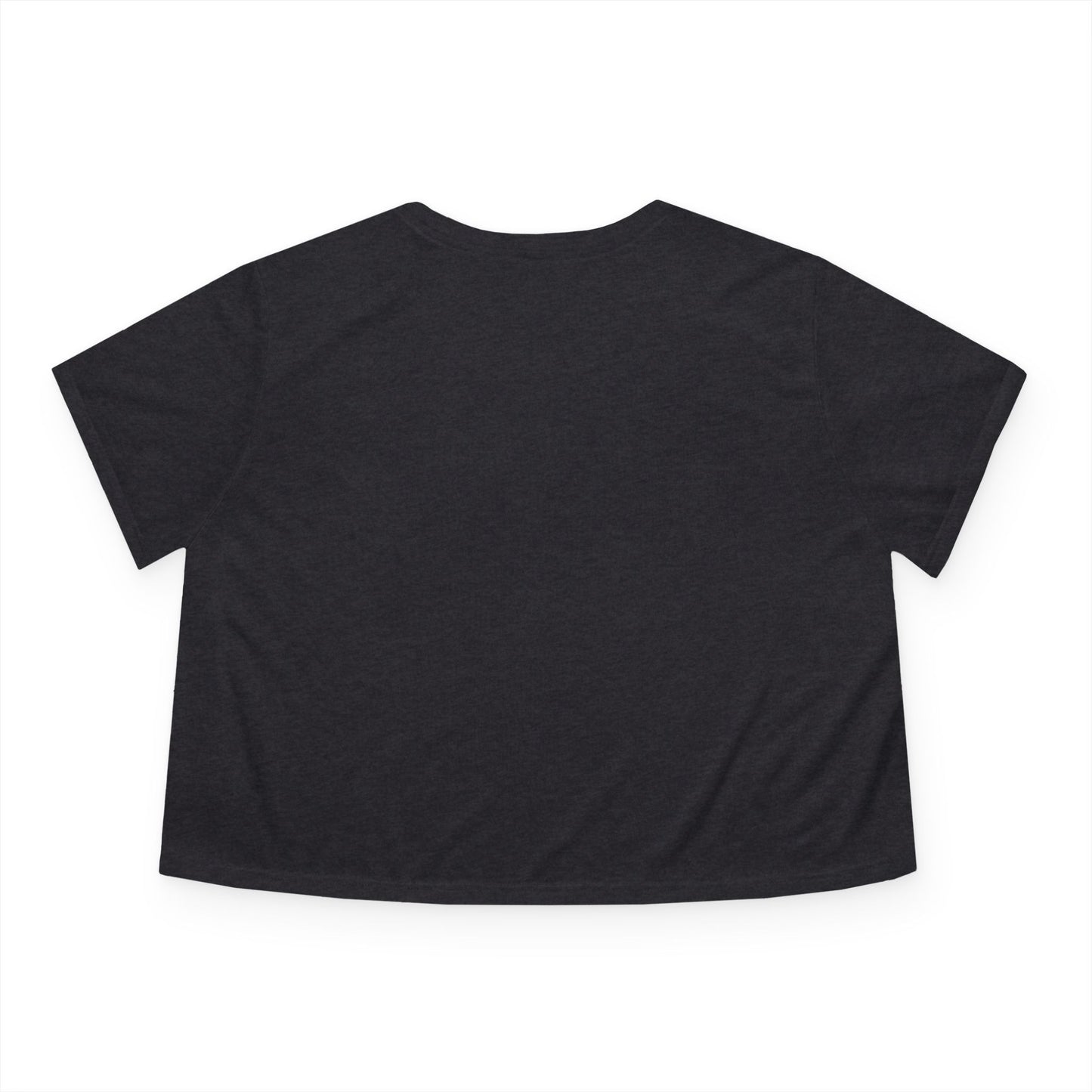 Women's Flowy Cropped Tee - Casual Summer Top, Beachwear, Graphic Tee, Relaxed Fit Shirt, Everyday Style