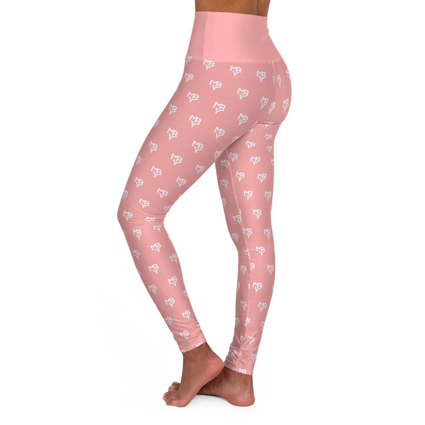 Sunset tones meet total freedom. With a clean white all-over logo pattern, this design blends soft beauty with daily strength. These leggings support your journey — whether you're pushing limits or reclaiming your pace.