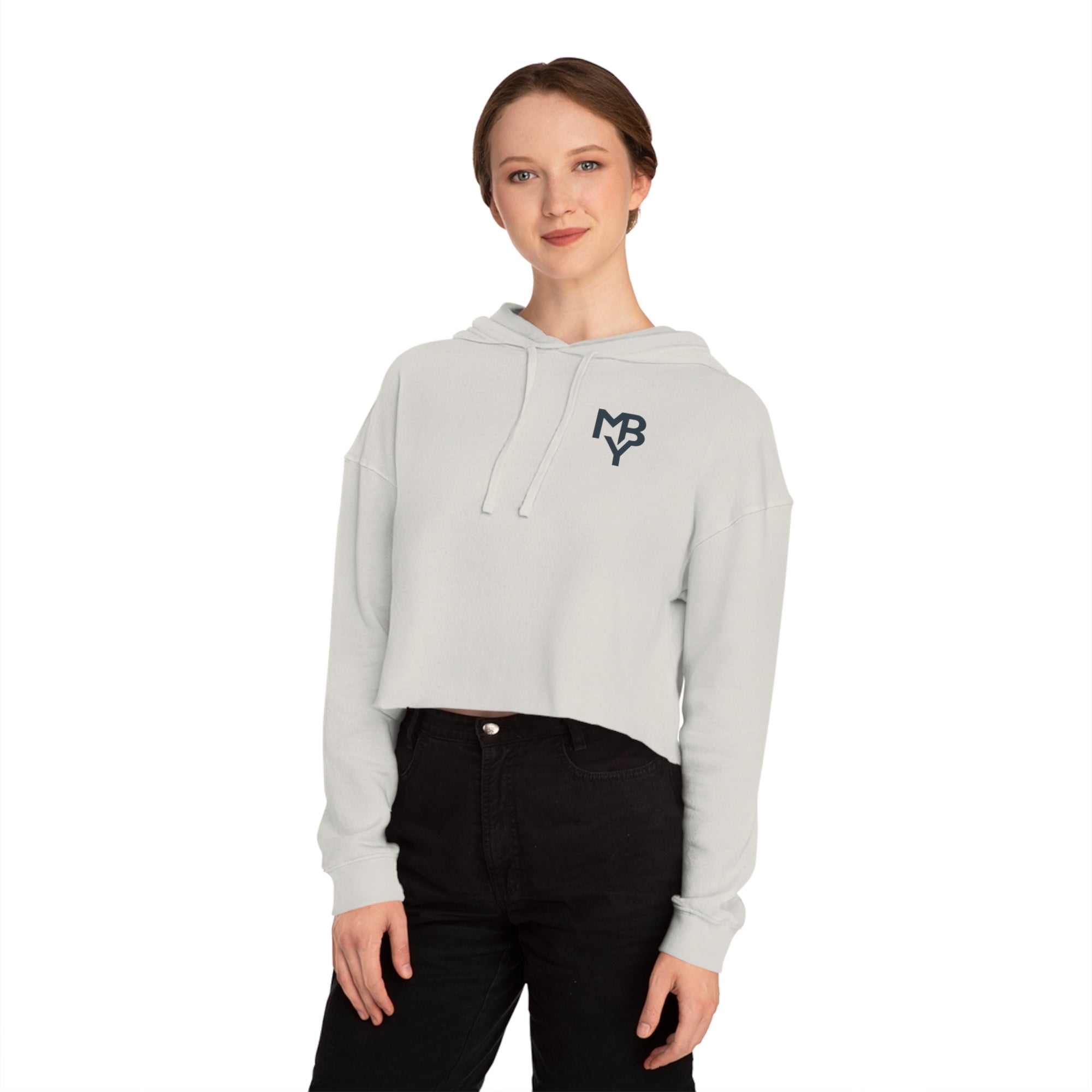 Chic Cropped Hoodie for Women, Perfect for Casual Outings, Cozy Layering, Everyday Style and Gift for Fashion Lovers