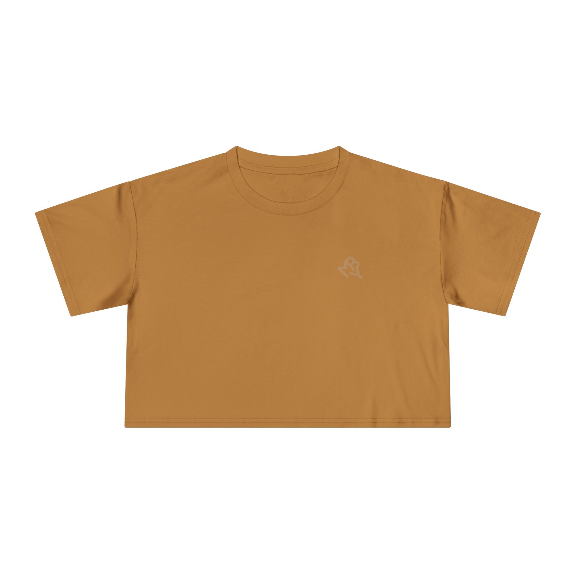 Earthtone Drop – Greens & Warm Neutrals: Trendy Women's Crop Tee